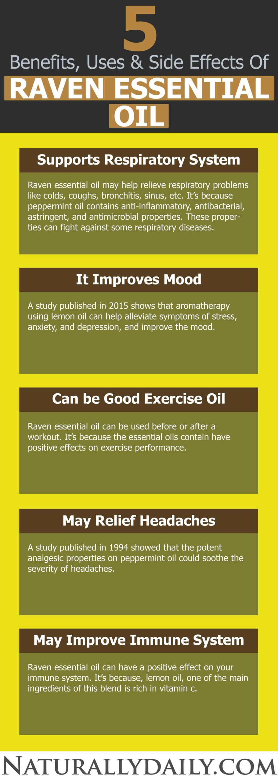 Raven Essential Oil Benefits, Uses, and Precautions